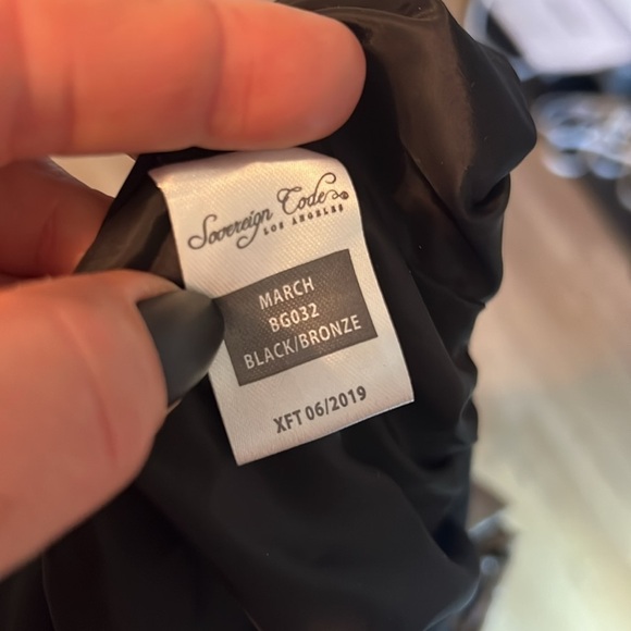 NWT Sovereign Code Metallic Bronze & Black Half Zip Lightweight Jacket Size 12 - Picture 8 of 8